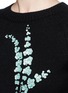 Detail View - Click To Enlarge - DRIES VAN NOTEN - 'Jackleen' leaf sequin cashmere sweater
