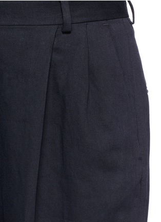 Detail View - Click To Enlarge - DRIES VAN NOTEN - 'Page' cotton-linen pants