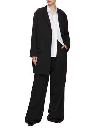 Figure View - Click To Enlarge - THE ROW - Vandra Single Breasted Notch Lapel Blazer