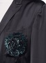 Detail View - Click To Enlarge - DRIES VAN NOTEN - 'Rella' sequin embroidery pocket satin coat