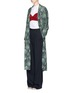 Figure View - Click To Enlarge - DRIES VAN NOTEN - 'Rella Long' leaf print coat