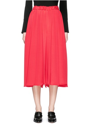 Main View - Click To Enlarge - VICTORIA BECKHAM - Crepe morocain pleated culottes