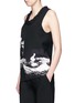 Front View - Click To Enlarge - VICTORIA BECKHAM - Surfer print sleeveless crepe top