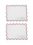 Main View - Click To Enlarge - AQUAZZURA - Jaipur Linen Cocktail Napkin Set of 2 — Pink