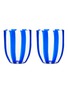 Main View - Click To Enlarge - AQUAZZURA - Dolcevita Stripe Murano Glass Tumbler — Set Of 2
