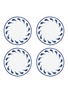 Main View - Click To Enlarge - AQUAZZURA - Jaipur Porcelain Coaster — Set Of 4