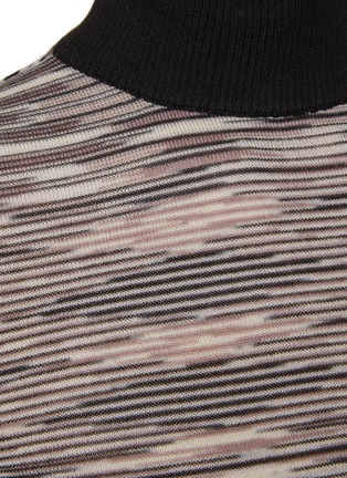  - MISSONI - Mock Neck Space Dye Thin Knit Top