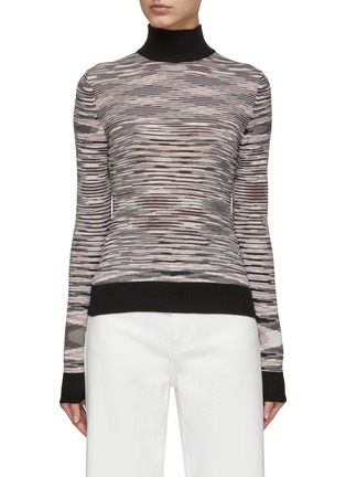 Main View - Click To Enlarge - MISSONI - Mock Neck Space Dye Thin Knit Top