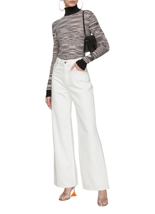 Figure View - Click To Enlarge - MISSONI - Mock Neck Space Dye Thin Knit Top