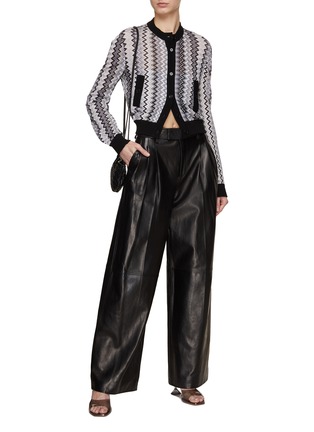 Figure View - Click To Enlarge - MISSONI - Lurex Zig Zag Cardigan