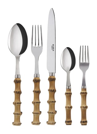 Main View - Click To Enlarge - SABRE - Panda Bamboo Cutlery Set — Set Of 5