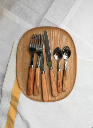 Detail View - Click To Enlarge - SABRE - Lavandou Olive Tree Wood Cutlery Set — Set Of 30