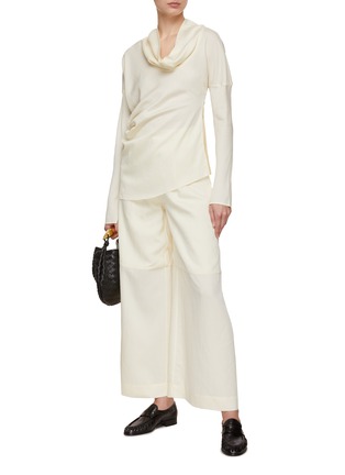 Figure View - Click To Enlarge - RUOHAN - Lau Worsted Wide Leg Pants