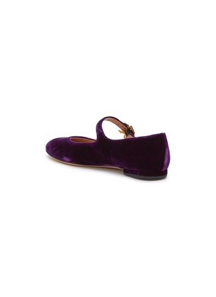 - GIANVITO ROSSI - Velvet Mary Jane Flats