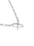 Figure View - Click To Enlarge - CORE JEWELS - 'Mobius' diamond 18k white gold small cross pendant necklace
