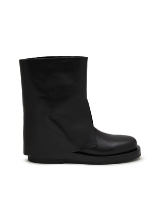 Main View - Click To Enlarge - PEDDER RED - Melinda Fold Over Leather Ankle Boots