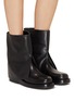 Figure View - Click To Enlarge - PEDDER RED - Melinda Fold Over Leather Ankle Boots