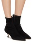 Figure View - Click To Enlarge - PEDDER RED - Core Strech Suede Ankle Boot