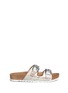 Main View - Click To Enlarge - ASH - 'Ulysse' snakeskin effect leather sandals