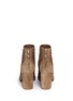 Back View - Click To Enlarge - ASH - 'Flash' lightning bolt perforated suede ankle boots