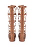 Back View - Click To Enlarge - ASH - 'Miracle' stud knee high leather gladiator sandals