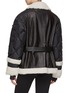 Back View - Click To Enlarge - BOGNER - Shearling Belted Leather Puffer Jacket