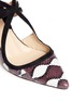 Detail View - Click To Enlarge - CHELSEA PARIS - 'Adalar' snakeskin vamp caged suede sandals