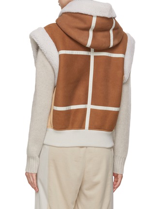 Back View - Click To Enlarge - BOGNER - Contrast Lambskin Hood Vest