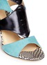 Detail View - Click To Enlarge - CHELSEA PARIS - 'Huzar' mix snakeskin leather caged sandals