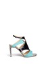 Main View - Click To Enlarge - CHELSEA PARIS - 'Huzar' mix snakeskin leather caged sandals