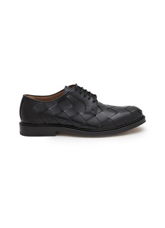 BOTTEGA VENETA | Intrecciato Leather Derby Shoes | Men | Lane Crawford