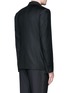 Back View - Click To Enlarge - - - Satin peak lapel wool-silk tuxedo blazer and waistcoat set