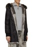 Detail View - Click To Enlarge - YVES SALOMON - Down Padded Parka Jacket With Removable Fur Trim & Lining