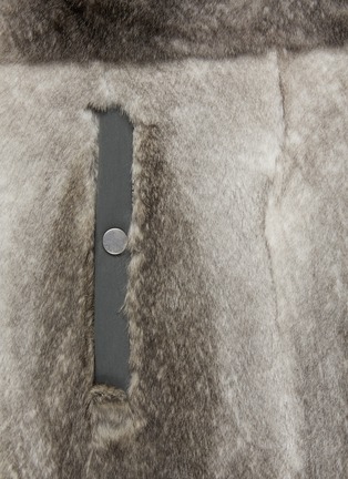  - YVES SALOMON - Down Padded Parka Jacket With Removable Fur Trim & Lining