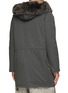 Back View - Click To Enlarge - YVES SALOMON - Down Padded Parka Jacket With Removable Fur Trim & Lining