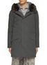 Main View - Click To Enlarge - YVES SALOMON - Down Padded Parka Jacket With Removable Fur Trim & Lining