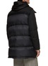 Back View - Click To Enlarge - YVES SALOMON - Removable Shearling Hooded Bib Puffer Coat