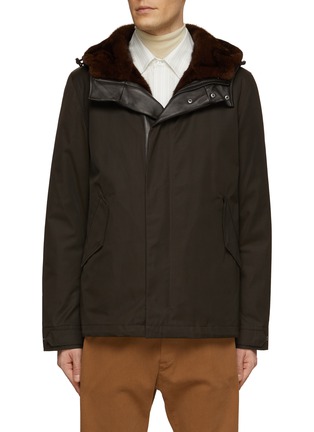 Main View - Click To Enlarge - YVES SALOMON - Down Padded Parka Jacket With Removable Lining
