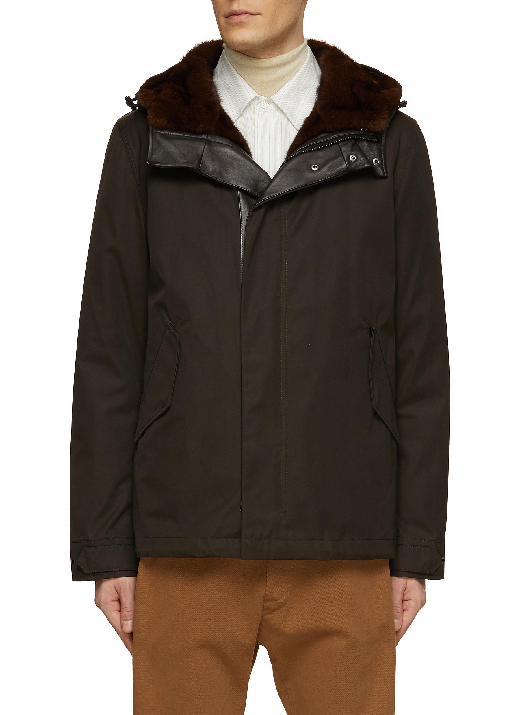 Down Padded Parka Jacket With Removable Lining