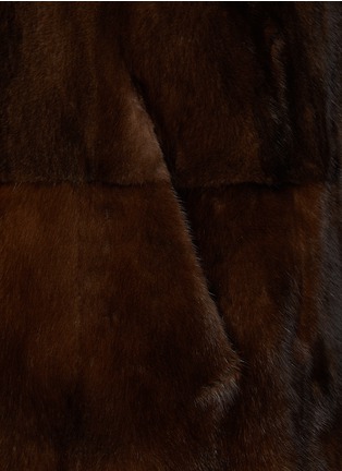  - YVES SALOMON - Reversible Mink Long Bomber Jacket