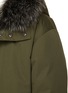  - YVES SALOMON - Down Padded Parka Jacket With Removable Fur Trim & Lining