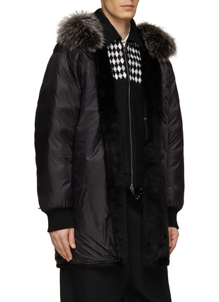 Real Fur Lined Parka Jacket With Fur Trim