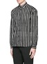Front View - Click To Enlarge - - - Vertical stripe cotton poplin shirt