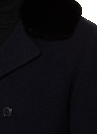  - YVES SALOMON - Double Breasted Wool Overcoat