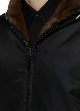  - YVES SALOMON - Mink Fur Hooded Bomber