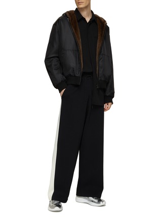 Figure View - Click To Enlarge - YVES SALOMON - Mink Fur Hooded Bomber