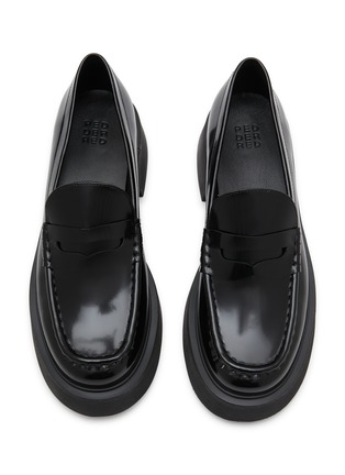Detail View - Click To Enlarge - PEDDER RED - Emerson 40 Leather Platform Loafers