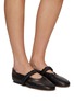 Figure View - Click To Enlarge - PEDDER RED - Blake Scrunchie Band Leather Ballerina Flats