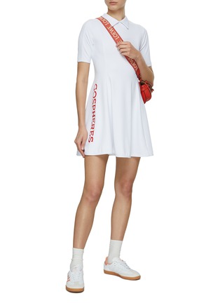 Figure View - Click To Enlarge - GOSPHERES - Pique Pleats Mini Dress