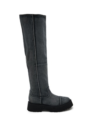 Main View - Click To Enlarge - PEDDER RED - Daria Denim Tall Boot